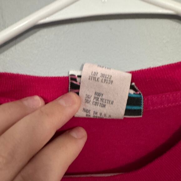 Vintage Topson Downs Geometric Aztec Inspired Bright Tee Shirt Size Medium 80s - Picture 7 of 7